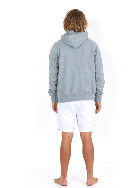 Cotton Hoodie Grey - Back