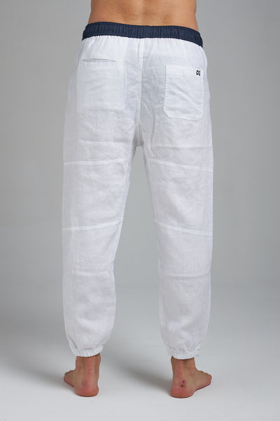 LINEN JOGGERS – WHITE