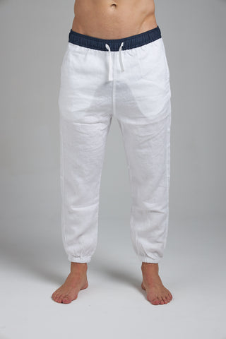 LINEN JOGGERS – WHITE