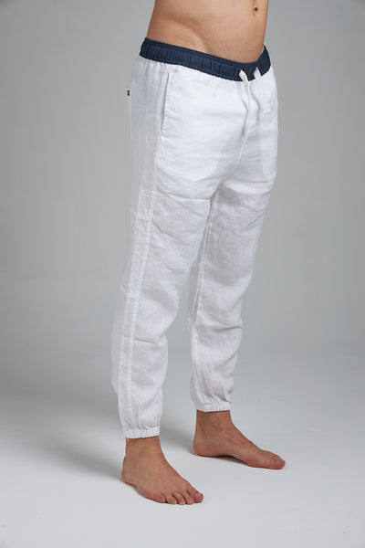 LINEN JOGGERS – WHITE