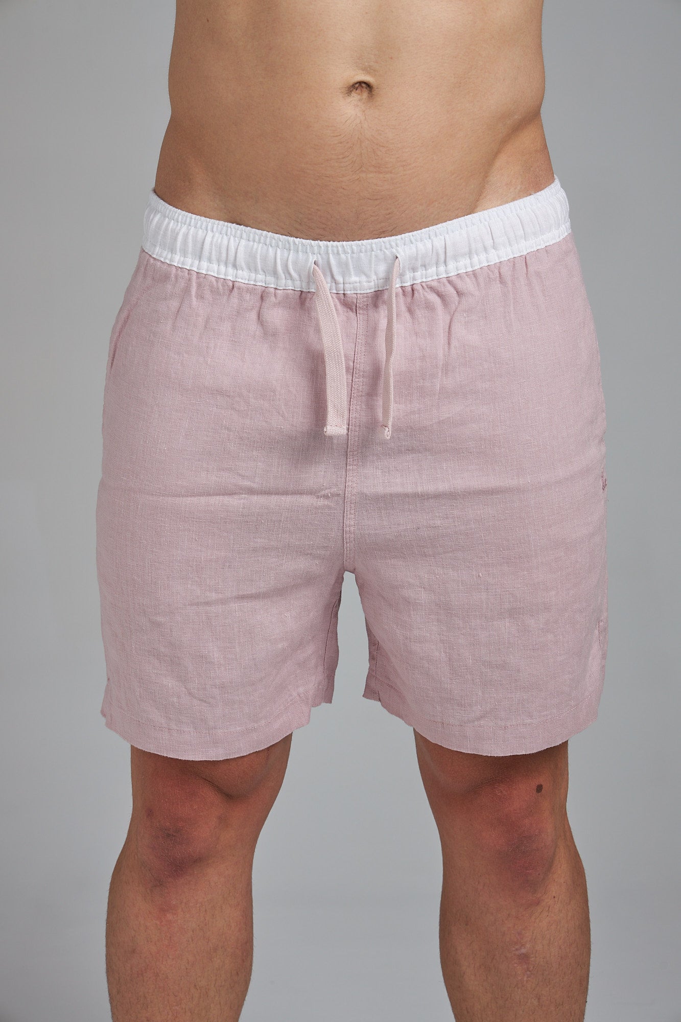 LINEN SHORTS - PINK