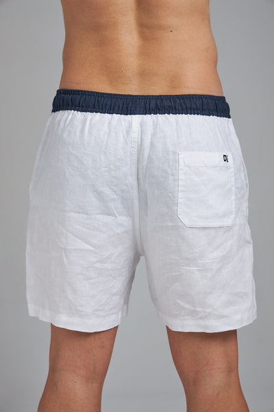 LINEN SHORTS – WHITE