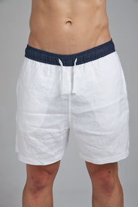 LINEN SHORTS – WHITE