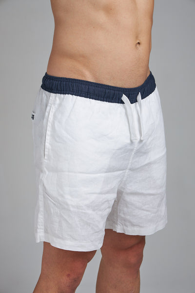 LINEN SHORTS – WHITE